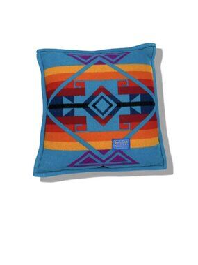 Pendleton Vintage Turquoise Beaver State Chief Joseph Wool Pillow